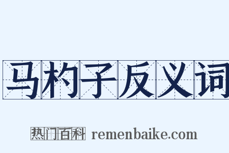 马杓子反义词是什么意思的图片